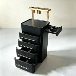 Carrito de Almacenamiento Rodante de Madera Simple y Duradero de Primera Calidad, con 4 Cajones, Organizador de Herramientas, Gran Capacidad, Elegante y Fácil de Mover - Product Image 5