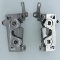 Loquet de porte rotatif en acier inoxydable à deux étages de grande taille avec bras de déverrouillage perpendicular, fermeture par poussée, verrouillage à ressort pour panneaux d'accès