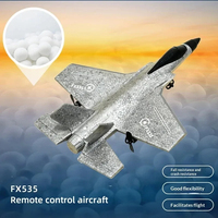 Avion télécommandé Fx535 F35 à aile fixe 2.4G, modèle RC en mousse EPP à deux canaux pour débutants et adultes, vol en extérieur