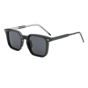 Lunettes de soleil rétro tendance pour hommes avec monture carrée, protection UV400, verres en acrylique Vantage, accessoires de mode - Product Image 4