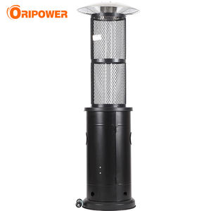 <span class=keywords><strong>Calentador</strong></span> de Patio de Gas de Acero para Exteriores con Tubo de Vidrio Redondo Negro/Blanco de 1.8M con Llama Realista, para Jardín, Fiestas, con Interruptor de Inclinación - Product Image 2