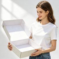 Boîtes pliables rigides en carton ondulé, personnalisées avec logo imprimé, haut de gamme, imperméables, écologiques, en matériaux recyclés, réutilisables, pour chaussures en éponge