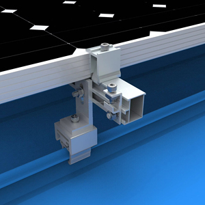 Klip-Lok Soporte solar de alta rigidez Sistema de montaje en tierra de aluminio sin penetración Panel solar anodizado Soporte de techo de metal - Product Image 3