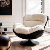 Fauteuil design pivotant, fauteuil de relaxation, luxe léger, moderne, ergonomique, salon, bureau à domicile, hôtel, lecture