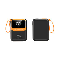 Nouvelle Batterie Externe Portable Haute Capacité 2024 (100000mAh/20000mAh) 22.5W Noire avec Technologie GaN et Support de Charge Sans Fil (CN;GUA)