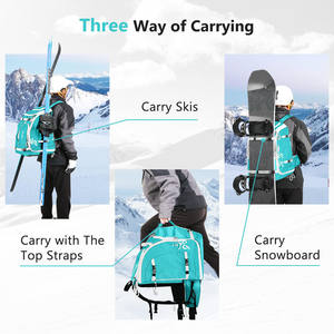 Muestra gratis con logotipo personalizado Mochila deportiva impermeable de gran capacidad al aire libre ocio viaje esquí deportes bolsa - Product Image 6