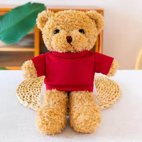 Ours en peluche miniatures personnalisés Songshan Toys pour sublimation sur T-shirt, vente en gros, logo personnalisable, jouets en peluche animaux en peluche