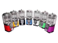 Distributeur Commercial de Bonbons et Jouets en Capsules à Monnayeur, Vente en Gros Usine, avec Réservoir Acrylique Rond et Carré