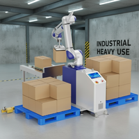 Paletizador Robótico JINWEI DS-CR45 de 45 kg y 1947 mm, 6 Ejes, ISO 10218, CE, UL, 8 piezas/min, IP67, para Líneas de Producción Industriales de Alta Resistencia