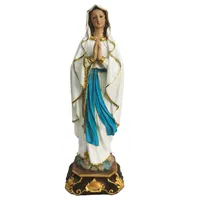 15cm reçine meryem heykeli Lourdes heykelcik dini heykel el sanatları