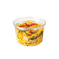 8oz 12oz 16oz 24oz 32oz Contenants de charcuterie jetables en plastique transparent avec logo personnalisé avec couvercles