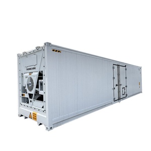 Conteneur frigorifique de 40 pieds avec ouverture latérale, 1 porte, 12 m de longueur, équipement Thermo King, avec trappe d'évacuation et rideau en PVC - Product Image 6