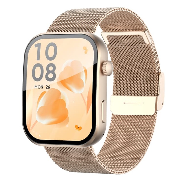 CR214 Aluminum Alloy Ultra-thin Smart Watch 1.96 Curved Amoled Screen Sleep Monitor 3d UI AT3085S Chip Women's Smartwatch