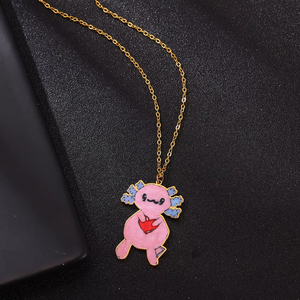 <span class=keywords><strong>Collana</strong></span> con Ciondolo in Acciaio Inossidabile Personalizzato con Disegno Smaltato per Bambini, Regalo per la Mamma - Product Image 4