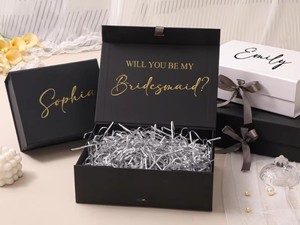 Boîte cadeau minimaliste personnalisée, emballage en papier de qualité supérieure pour cadeaux, bijoux et emballages de vente au détail - Product Image 4