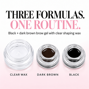 SEVEN GIRL Kit Sourcils 3-en-1 Formule 3D : Pommade, Gel <span class=keywords><strong>Transparent</strong></span> et Cire Coiffante Noire et Brune avec Brosse Double Embout Longue Durée - Product Image 3