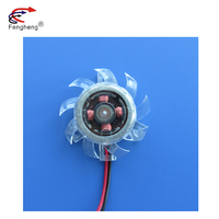 Ventilateur de refroidissement Transparent sans brosse DC 40mm 4010 lame en plastique à faible bruit sans cadre 5VDC/12VDC/24VDC Restaurants personnalisation OEM