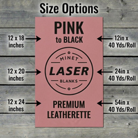 Láminas de Cuero Sintético de 12x24 Pulgadas, 0.8mm, para Grabado Láser, sin Adhesivo, para Parches