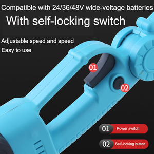 Telescopic Pole <strong>Hedge</strong> Trimmer Brushless Motor 24V Lithium-Ion Battery Extended Reach Tree <strong>Pruner</strong> for High Branches Elevated - Product Image 3