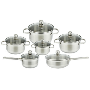 Ss High Quality Kitchen Portable Deep <strong>Big</strong> Large Glass Stainless Steel Cooking <strong>Saucepans</strong> - Product Image 5