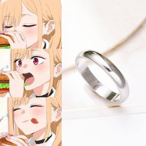 Anime My Dress Up Darling Ring <span class=keywords><strong>Kitagawa</strong></span> <span class=keywords><strong>Marin</strong></span> Anillos simples <span class=keywords><strong>Halloween</strong></span> Moda Hombre Mujer Cosplay Accesorios Regalos - Product Image 4