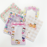 Créez Votre Propre Design Personnalisé Acrylique Photocard Titulaire Anime Porte-clés Photo Charmes Acrylique Mini Photocard Album Titulaire Porte-clés