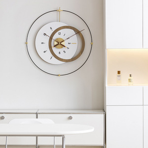 Wall <b>Clock</b> Round Silent Battery Powered Jumping Seconds Movement Modern Living Room Decor - Product Image 3
