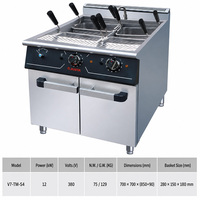 Cuiseur à pâtes électrique JUSTA en acier inoxydable (qualité 304) 12KW, garantie 1 an, base de cuisson commerciale pour restaurant et hôtel