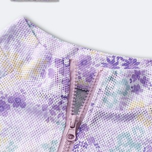 Aoyema trang phục thể thao cho nữ áo khoác dài tay thoáng khí bó sát Mới Mùa Hè Bộ ba mảnh - Product Image 4