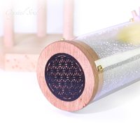 Crystal Soul 60s Ultra Long Rain Sound Rain Stick Hot Sell DNA Rain Stick Crystal Heal Musical Instrument New Design Wooden Base