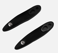 Kit de Extensión de Señales de Giro de Aluminio Negro para Placa de Matrícula, para Softail 2000-2025, Colocación Trasera, Nuevo, 1 Año de Garantía