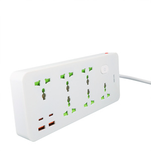 Nuevos enchufes de tira de alimentación con puertos USB Extensión eléctrica Multi Socket 13A Enchufe nominal con enchufe - Product Image 4