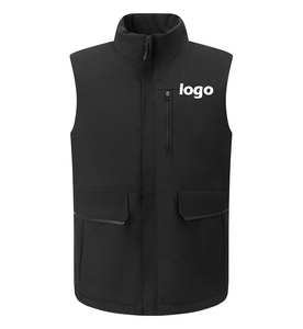 OEM logotipo personalizado ropa de trabajo uniforme corporativo hombres <span class=keywords><strong>acolchado</strong></span> engrosado <span class=keywords><strong>chaleco</strong></span> - Product Image 1