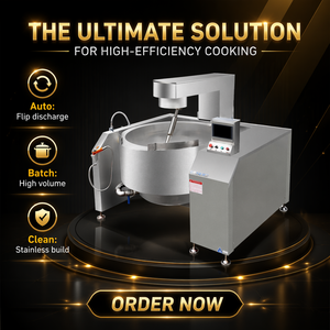 <span class=keywords><strong>Wok</strong></span> Eléctrico con Agitación Planetaria Automática, Cocina Comercial SMK-QB-P1200 de Acero Inoxidable para Cocina Centralizada - Product Image 4