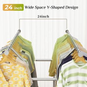 Perchero Metálico para Colgar Ropa, Perchero Portátil con Ruedas, Perchero Resistente - Product Image 4