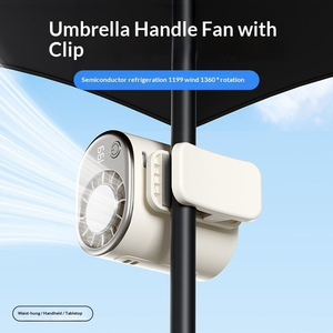 Ventilador Portátil de Mano y Cuello 2026 de Alta Velocidad con Clip, Recargable por USB, 5000mAh, Flujo de Aire Potente, Plegable, para Coche y Exteriores - Product Image 4