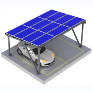 Low Price Aluminum Pv Structure Solar Waterproof Carport Mounting System