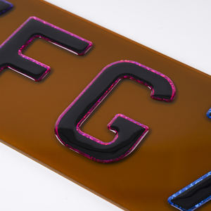 <span class=keywords><strong>Matrícula</strong></span> Europea <span class=keywords><strong>acrílica</strong></span> de 52x11, <span class=keywords><strong>matrícula</strong></span> reflectante amarilla blanca <span class=keywords><strong>acrílica</strong></span> en blanco, <span class=keywords><strong>matrícula</strong></span> 3D 4D, motocicleta con letras de 3mm - Product Image 1