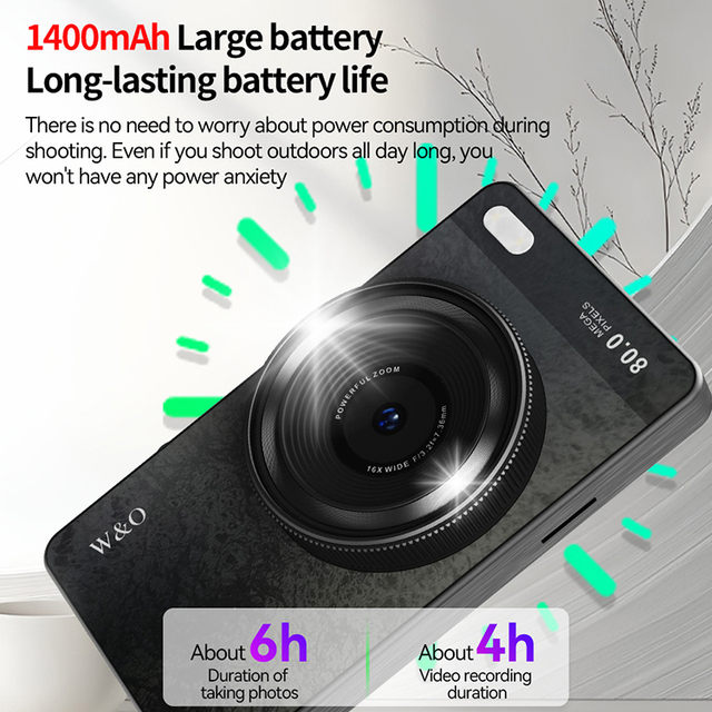 New Arrival WIFI Photo Recognition AI Smart Digital Camera With 3.97inch Touchscreen Dual Camera
