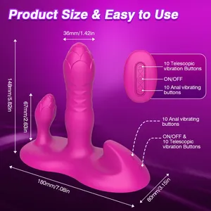 Vibrador con Control Remoto Inalámbrico por Aplicación, Estimulador Dual de Punto G y Anal, Masturbador Vaginal para Mujeres, Juguetes Sexuales - Product Image 5