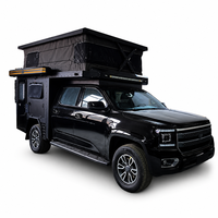 Camioneta camper RV personalizada de fábrica con baño independiente, compatible con Ford F150 para viajes de camping al aire libre y todoterreno.