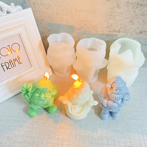 Tendance père noël Silicone moule pour bricolage noël pierre bougie à la main aromathérapie diffuseur compagnon cadeau pour gâteau outils - Product Image 5