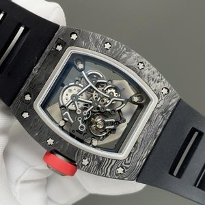 Orologi Meccanici di Lusso con Quadrante Grande in Fibra di Carbonio Nera, Scheletrati, Resistenti agli Urti, Sportivi, Impermeabili, Automatici per Uomo - Product Image 6