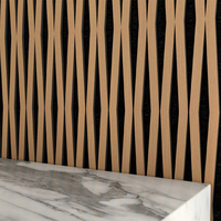 Panneaux muraux 3D décoratifs de studio professionnel, panneau mural acoustique HDF insonorisant pour la décoration murale de la maison