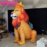 Mascotte gonflable personnalisée Lion King, grand modèle pour extérieur, idéale pour événements, carnavals et promotions commerciales
