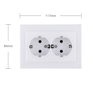 EU <strong>UK</strong> Standard Wall Double Plug and <strong>Socket</strong> Light Electric <strong>Socket</strong> Single Electrical Power Outlet 10A 110V-250V Safe Plug <strong>Socket</strong> - Product Image 2