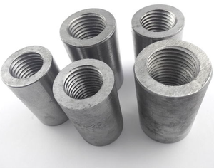 Manchon de jonction pour barres d'armature en acier au carbone extrudé à froid, alliage de zinc, 14-40 mm, finition polie, pour des connexions solides, coupleur - Product Image 3