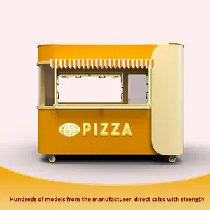 รถเข็นขายอาหารรถเข็นขายอาหารสำหรับตลาดกลางคืนกลางแจ้ง - Product Image 5