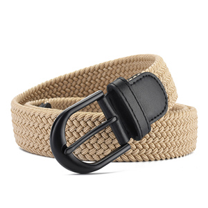 Tùy Chỉnh Unisex Người Đàn Ông Giản Dị Dệt Vải Dệt Kim Bện Đàn Hồi Căng Vành Đai Sang Trọng Đa-Màu Sắc - Product Image 5