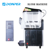 Machine à slush pour margaritas et daiquiris XC224 en acier inoxydable, capacité 12L, à moteur, pour usage en restaurant